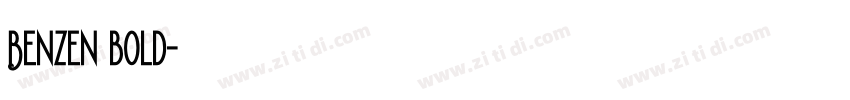 Benzen bold字体转换